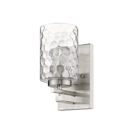 Estallar 9.5 x 4.75 x 5.75 in. Livvy 1-Light Satin Nickel Sconce ES2476083
